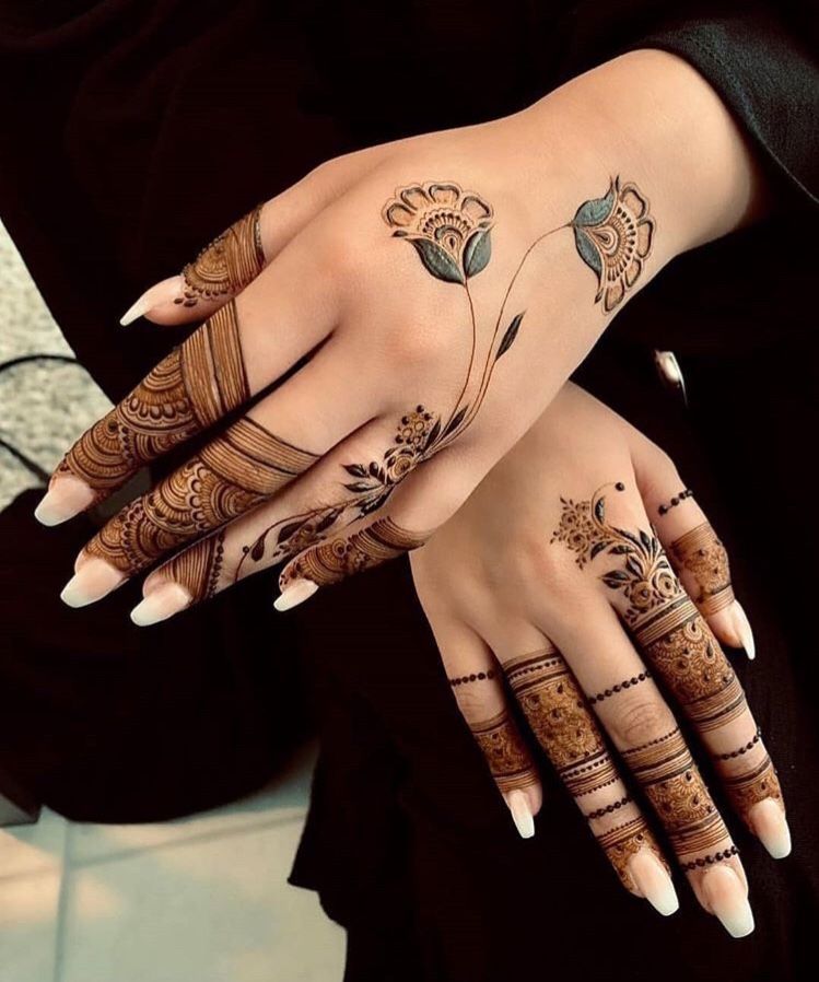 Stylish Hand Mehndi Design (3)