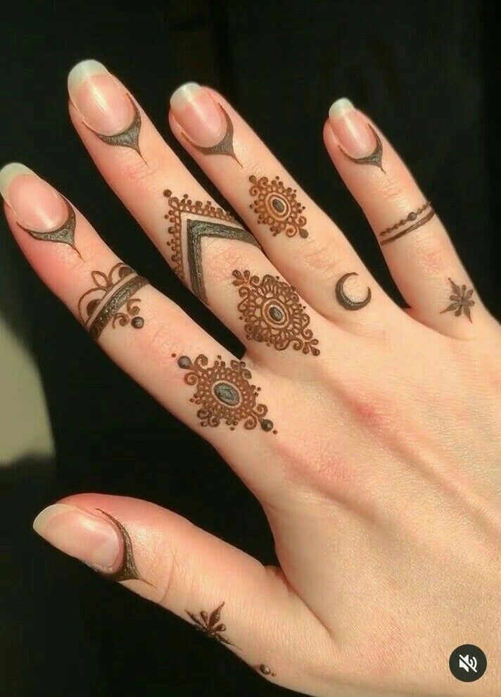 Traditional Finger Mehndi Design Traditional Finger Mehndi Design