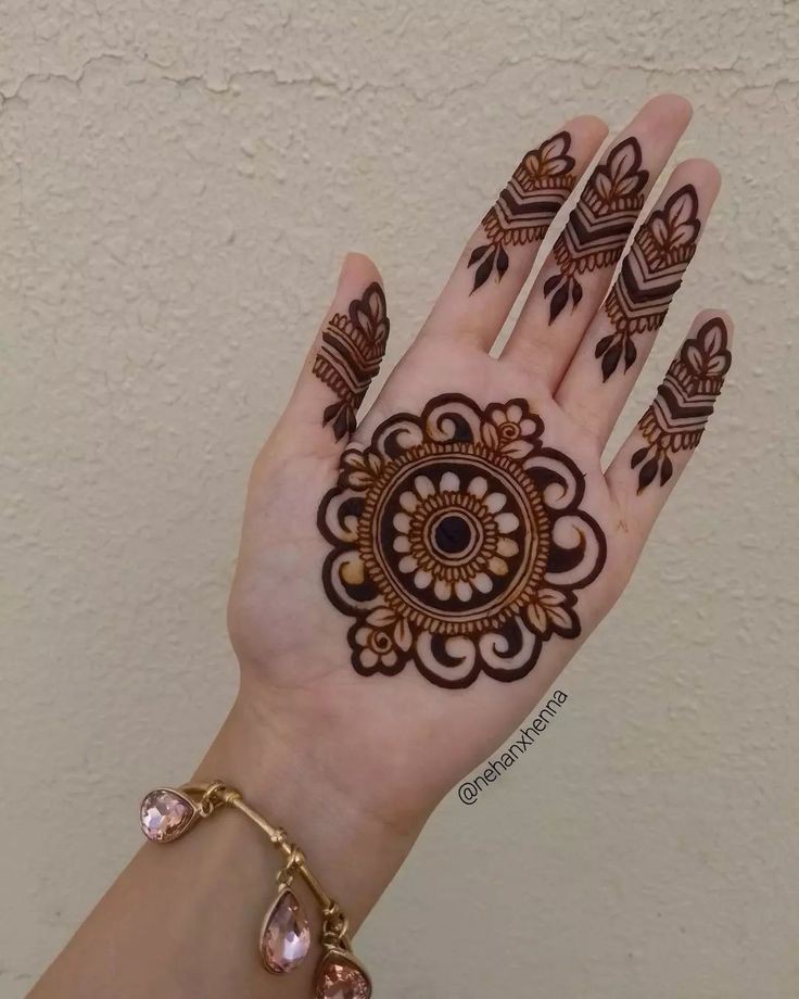 Unique Royal Front Hand Mehndi Design (4)