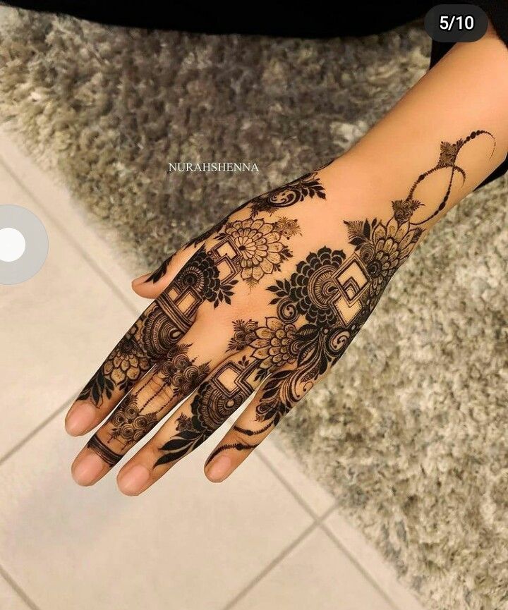 Very Easy Arabic Mehndi Design (16)