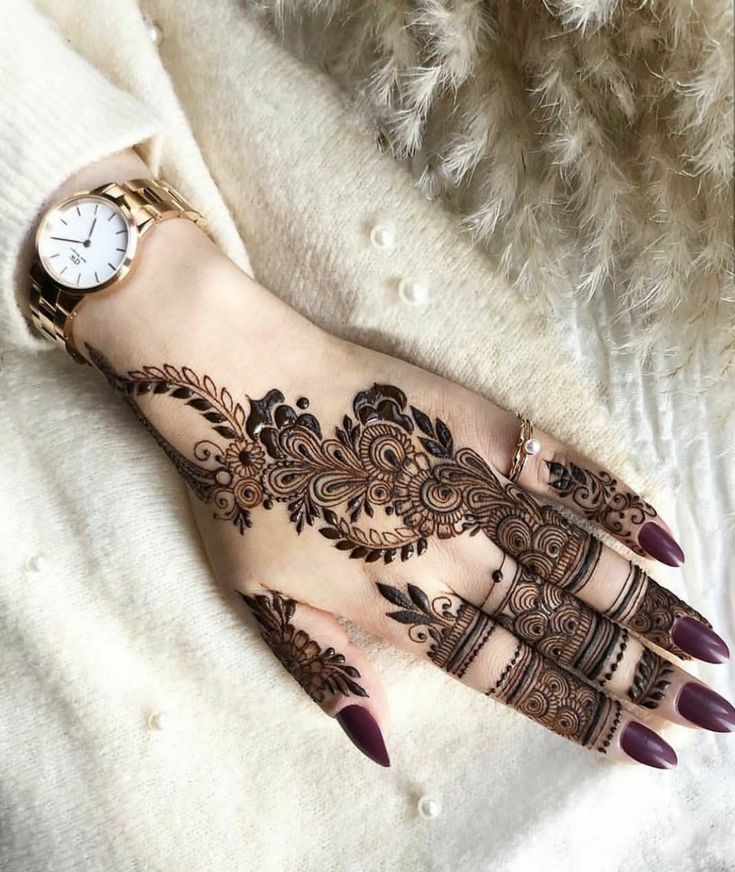 Very Easy Arabic Mehndi Design (18)