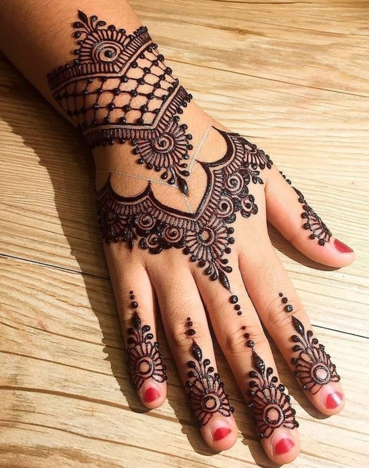 beginner simple mehndi designs for kids