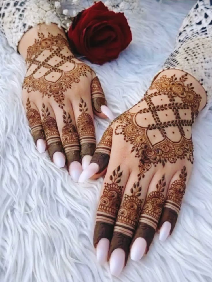 imgi 6 mehndi design for girls simple and beautiful stylish front hand 2