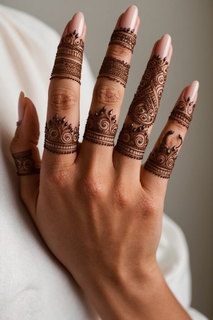 royal finger mehndi design royal finger mehndi design
