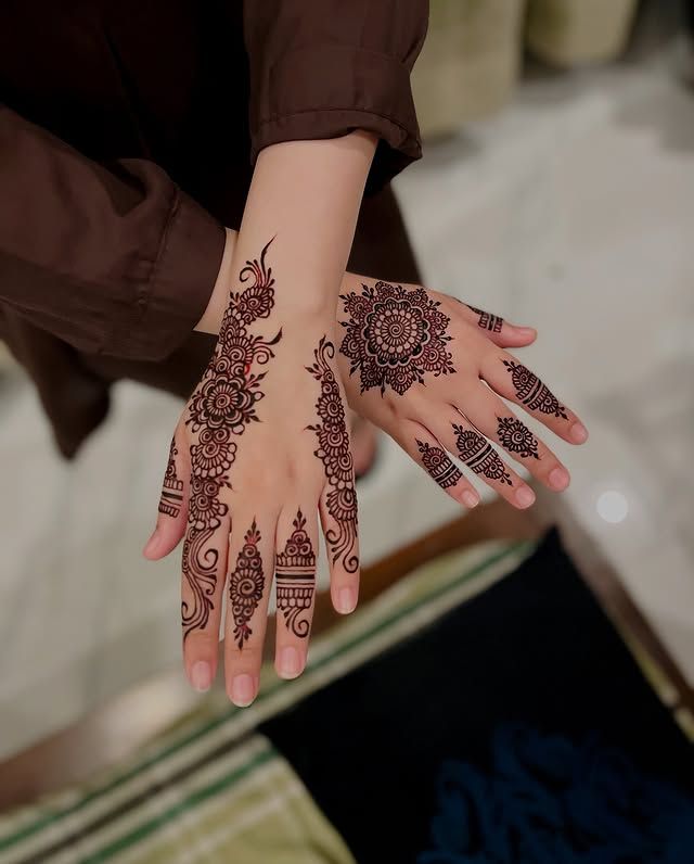 Easy Mehndi Design Beautiful (7) Easy Mehndi Design Beautiful (7)