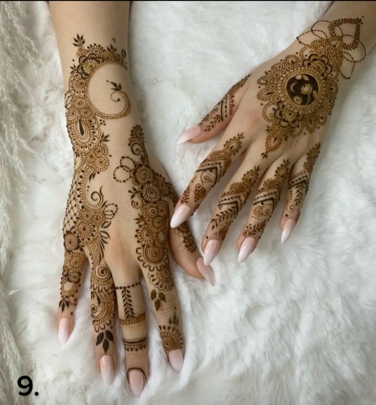 Modern Royal Hand Mahndi Design (30)