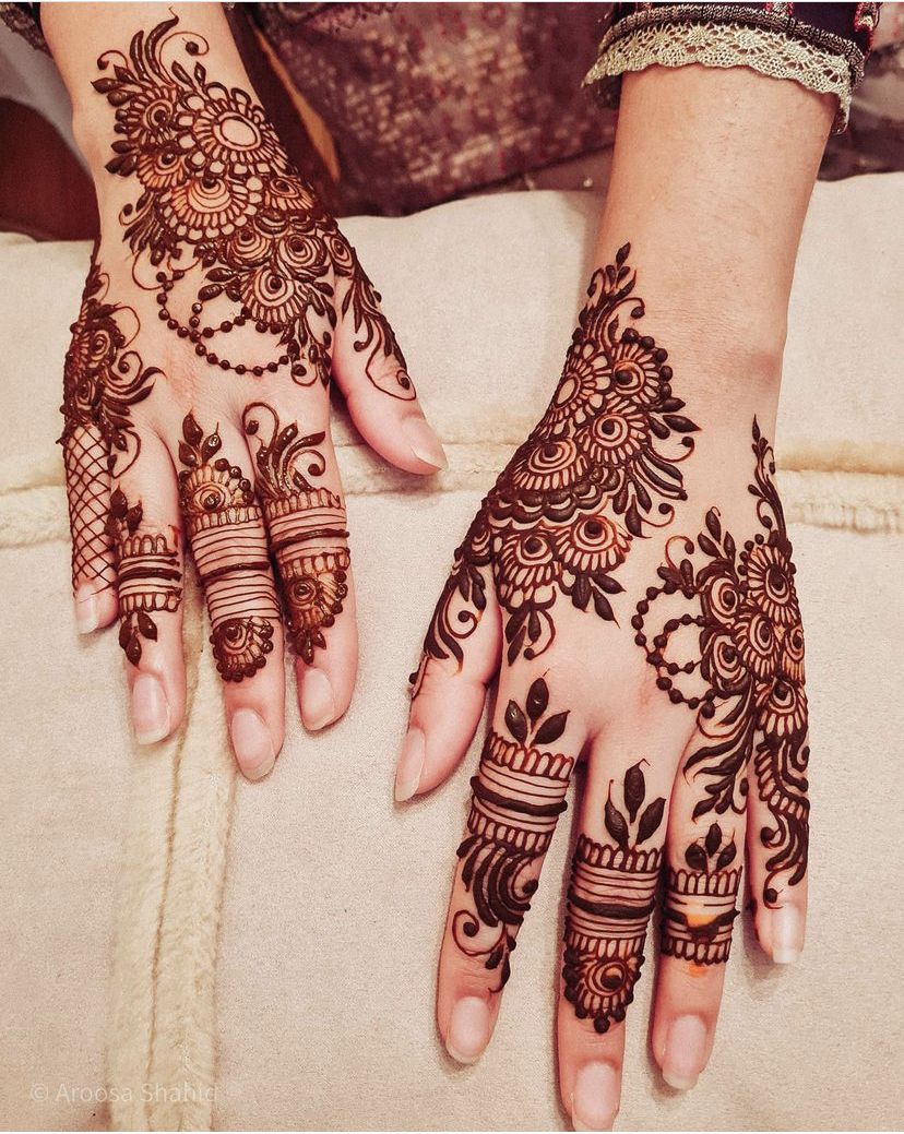 Modern Royal Hand Mahndi Design (35)