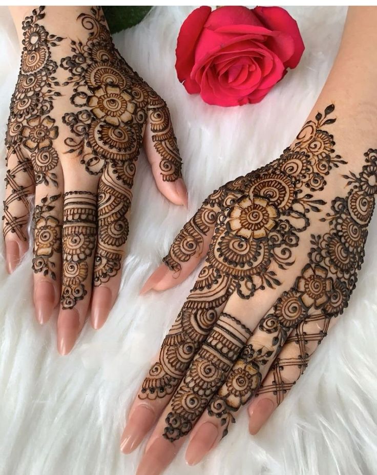Modern Royal Hand Mahndi Design (36)