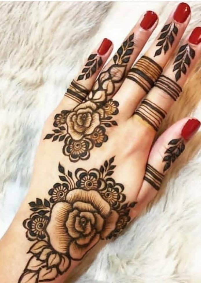 Modern Royal Hand Mahndi Design (45)