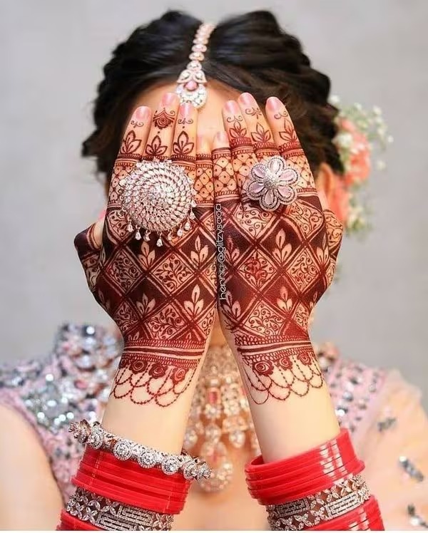 imgi 140 Meshwork back hand mehndi with leaves