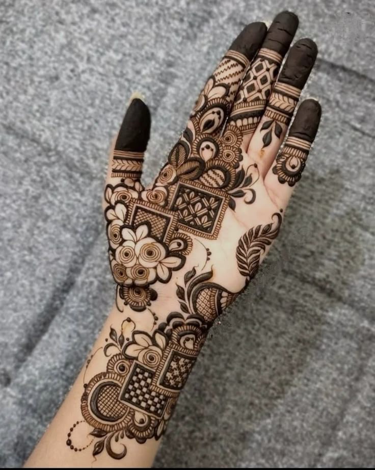 imgi 182 simple mehndi design for girls front hand circle