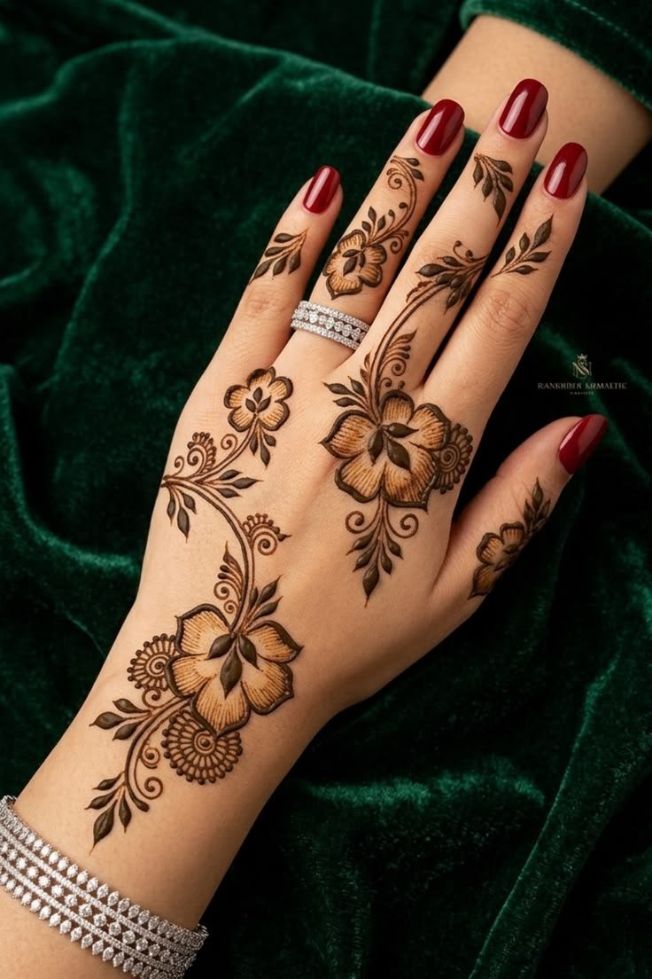Aesthetic mehndi design upper hand (1)