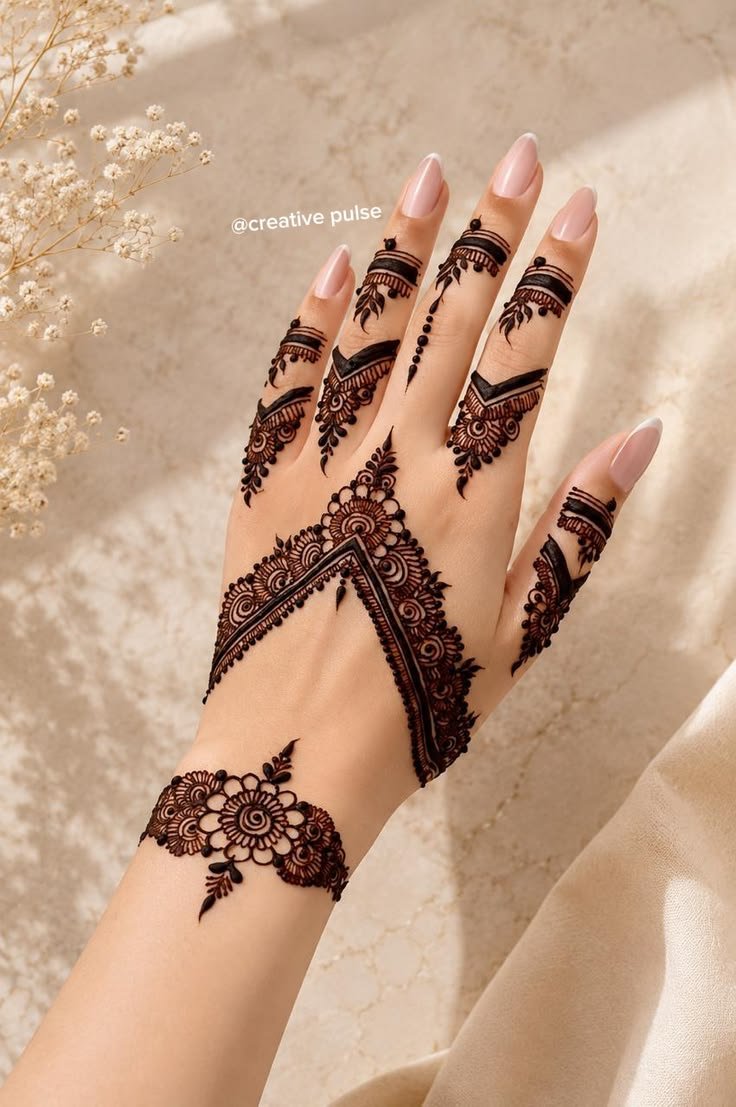 Arabic mehndi design upper hand (2)