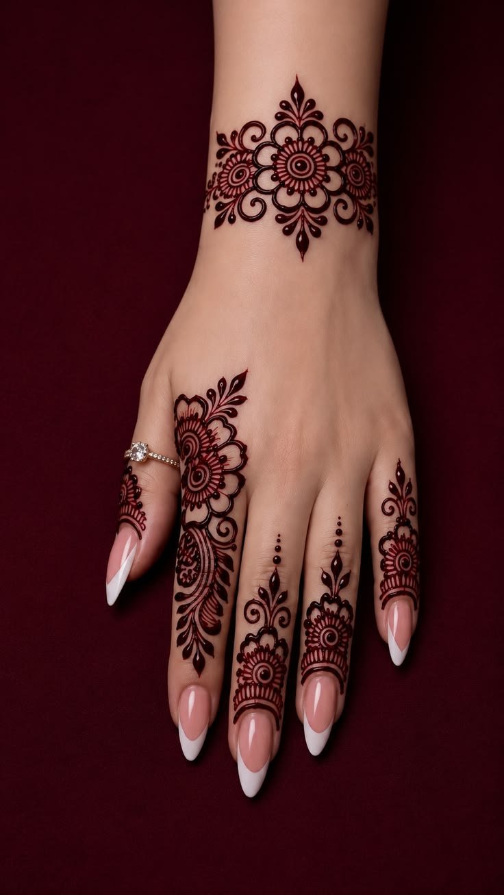 Arabic mehndi design upper hand (3)