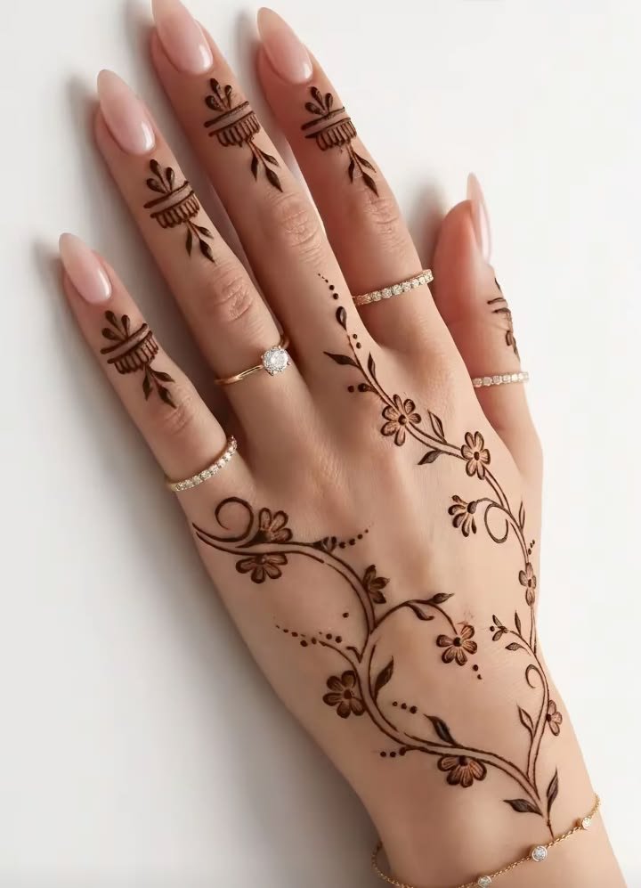 Arabic mehndi design upper hand (5)