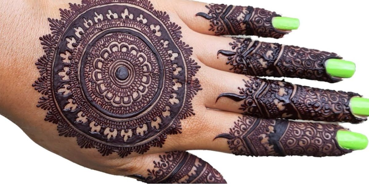 Best Pakistani Tikki Mehndi Design