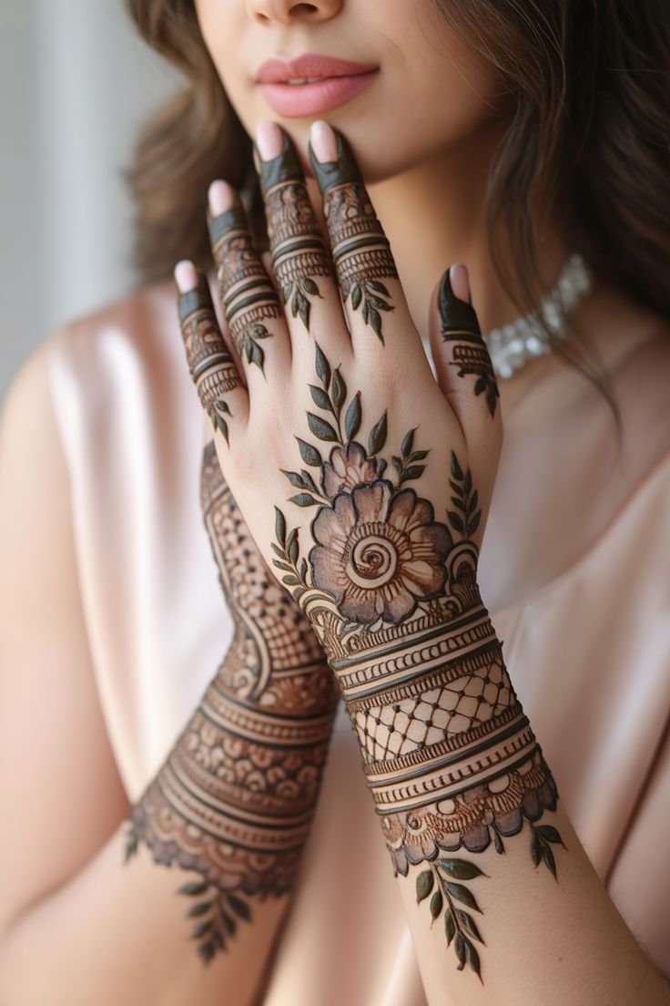 Casual mehndi design