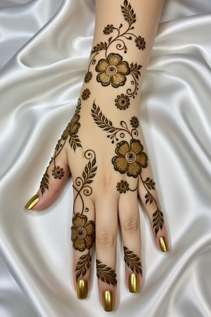 Mehndi design upper hand full (2)
