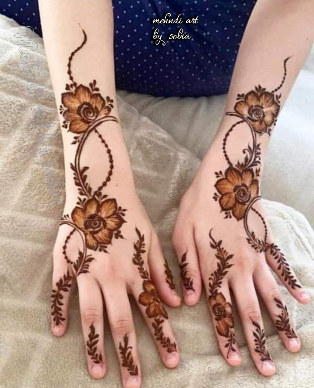 Mehndi design upper hand full (3) Mehndi design upper hand full (3)