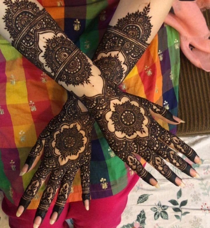Modern full hand mehndi design arabic Modern full hand mehndi design arabic