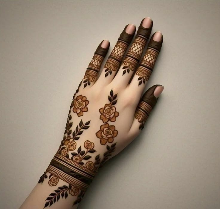 New mehndi design upper hand (2)