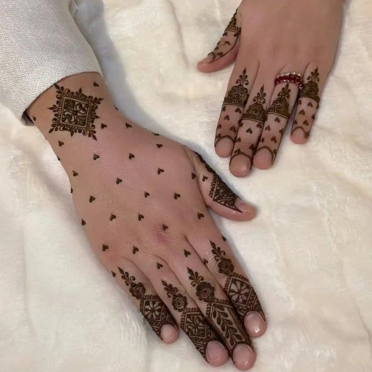 Upper hand henna design simple Upper hand henna design simple
