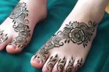 leg mehndi design