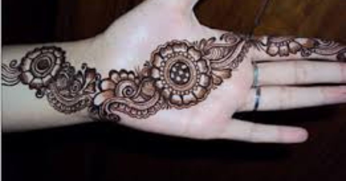 one side mehndi