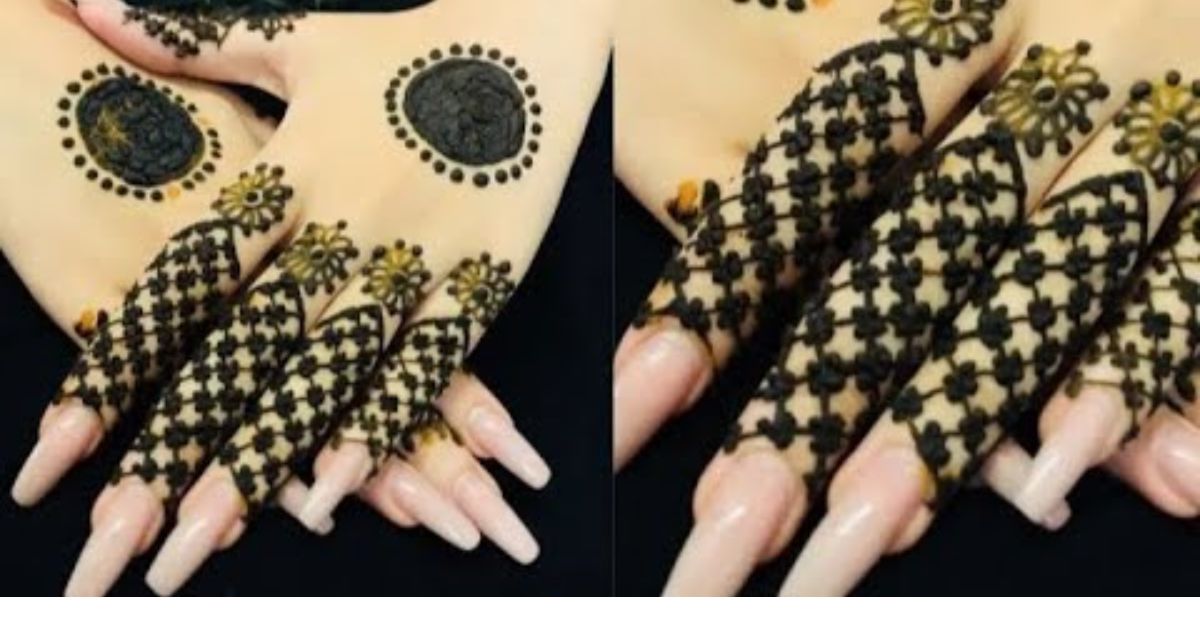 pakistani gol tikki mehndi designs