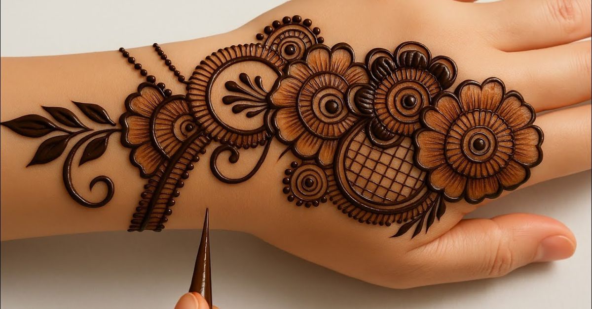 stylish pakistani gol tikki mehndi designs