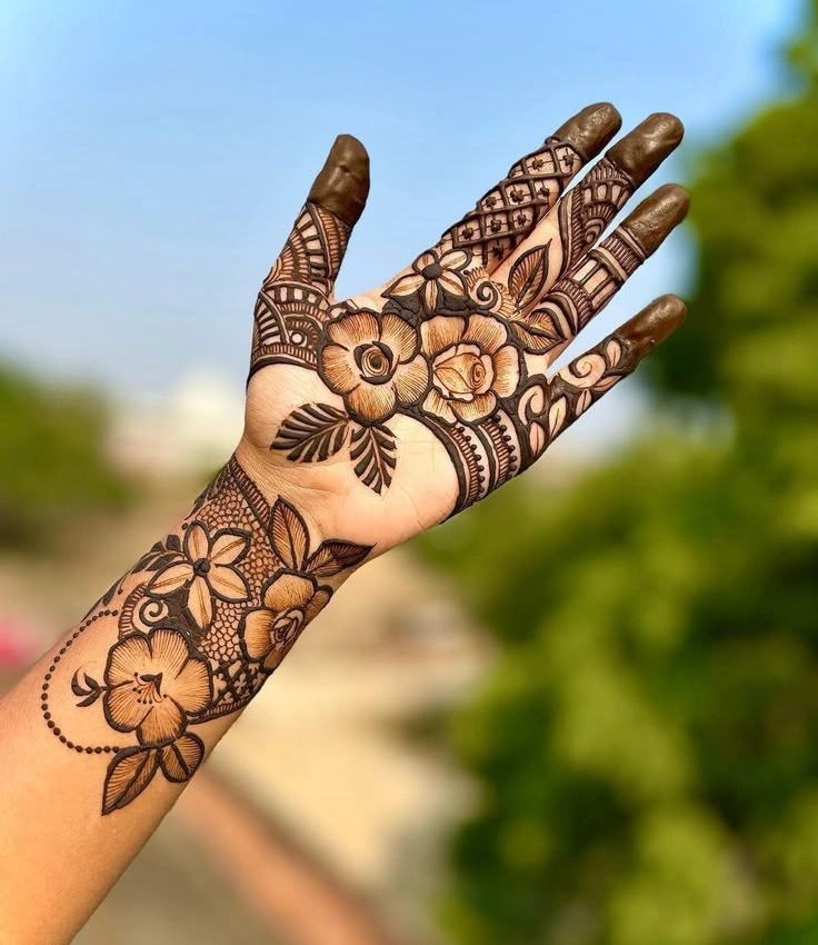 Arabic Floral Mehndi Design