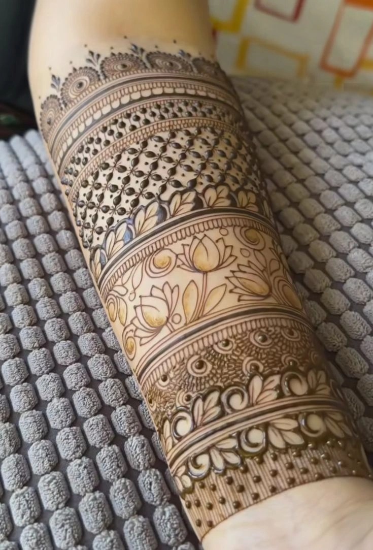 Calf Mehndi Design