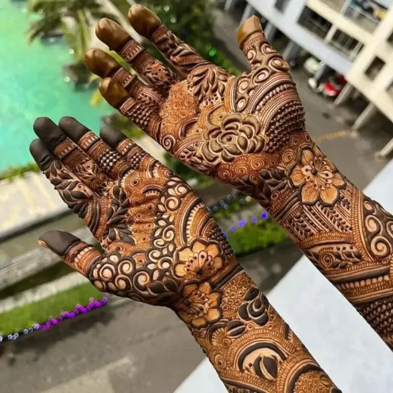 Front Hand Mehndi Rabeeca Khan Mehndi Design Baat Pakki