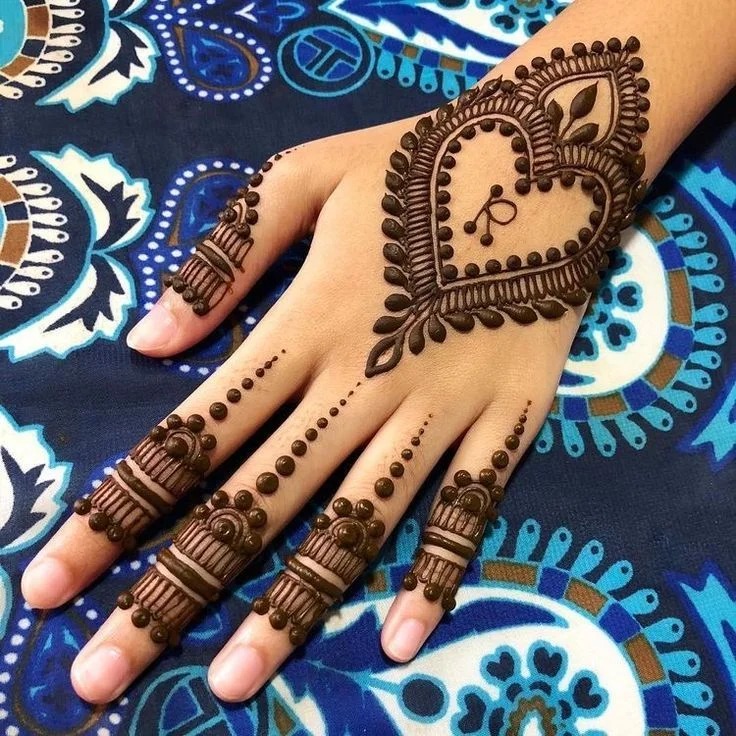 Mehndi Writing Design