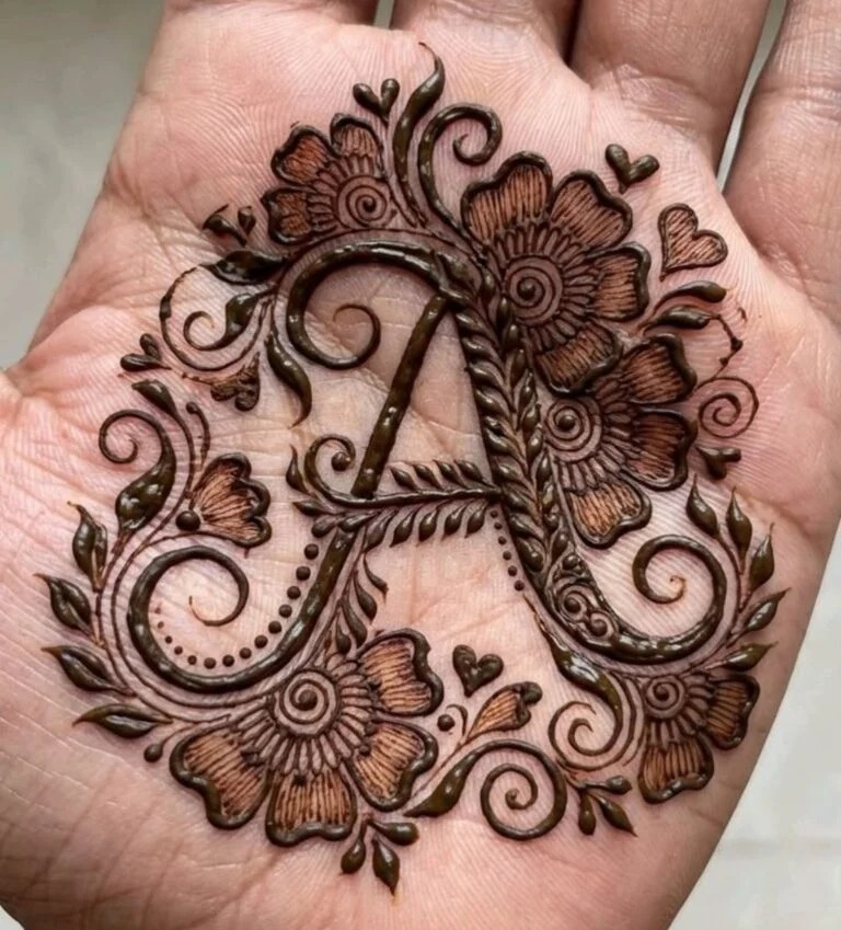 Modern Front Hand Mehndi Design