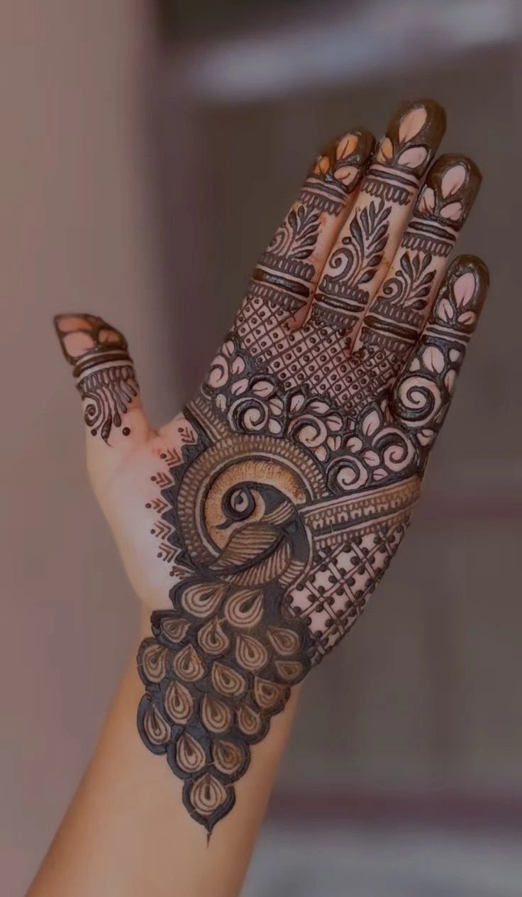 Peacock Mehndi Design