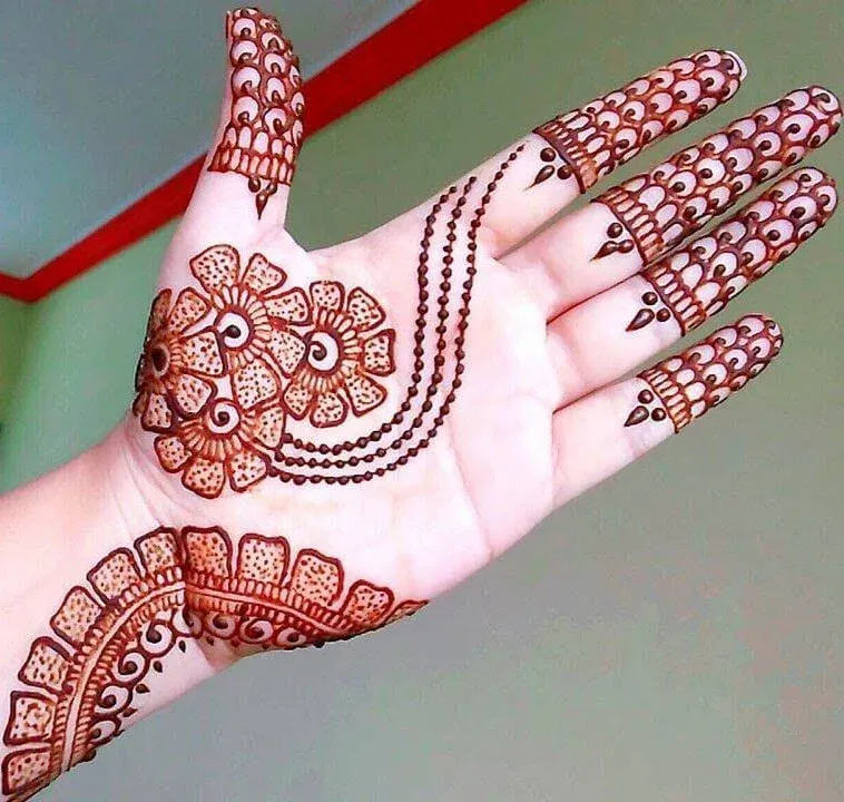 Rabeeca Khan Finger Mehndi Design Simple