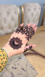 Rabeeca Khan Mehndi Design Simple