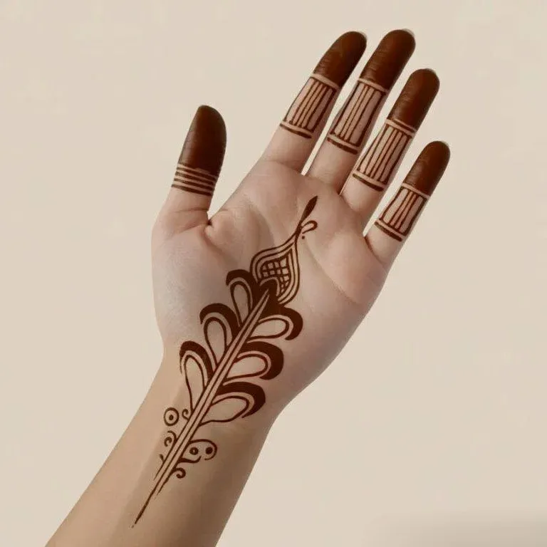 Rabeeca Mehndi Design Simple