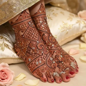 Wedding Bridal Foot Mehndi Design