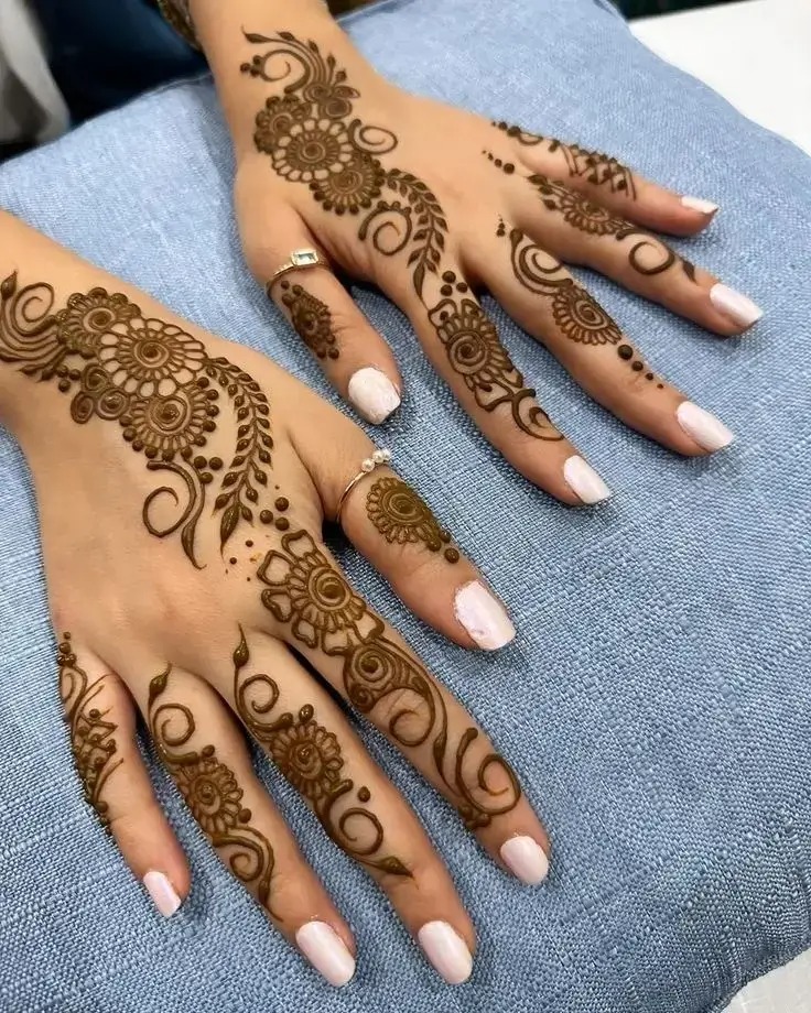bharwa easy mehndi design