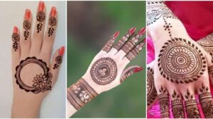 circular mehndi design