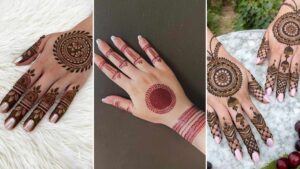latest circle mehndi design