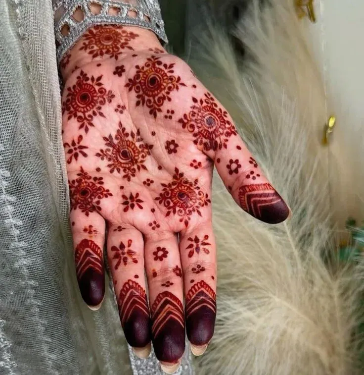Basic Easy Front Hand Simple Mehndi Design