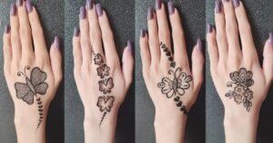 Stylish Butterfly Mehndi Designs