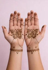 butterfly mehndi des