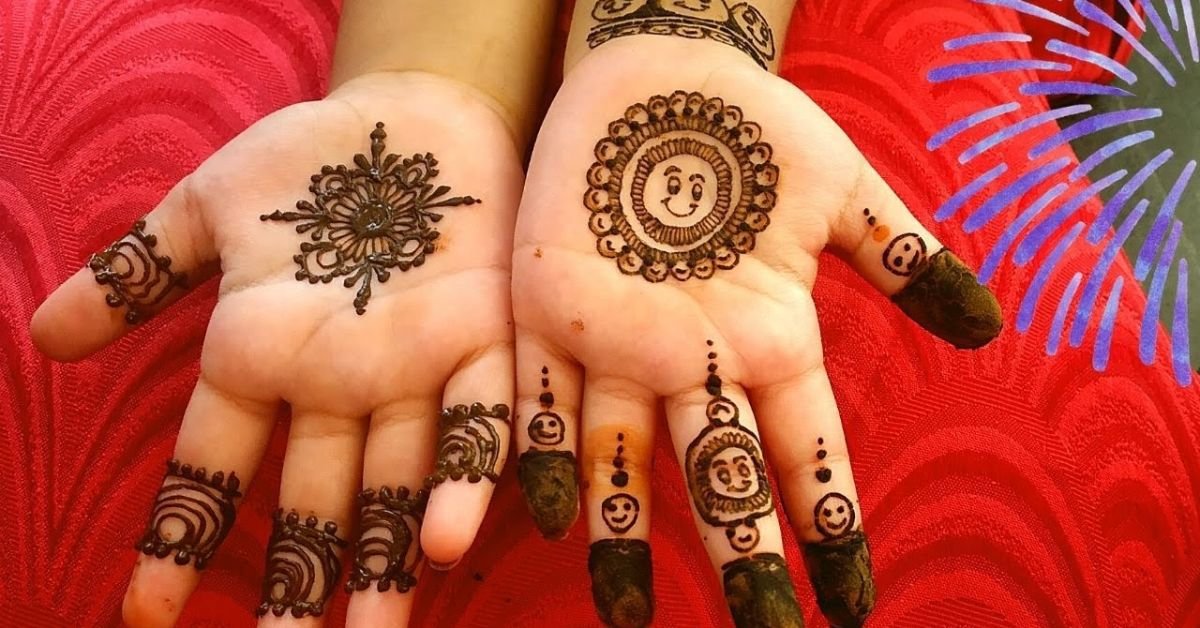 cute mehndi design for kids