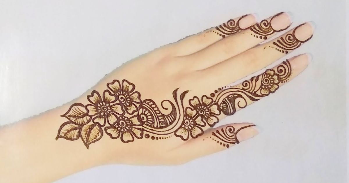 easy and cute mehndi design