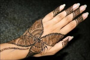 full back hand butterfly design