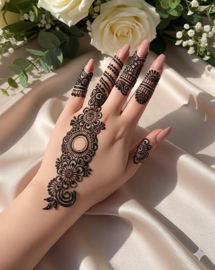 mehndi finger design